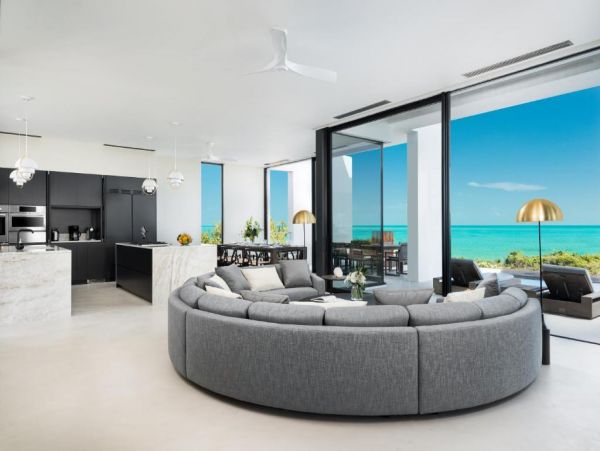 On Beach Turks and Caicos Vacation Home + Guests House Sleeps 16