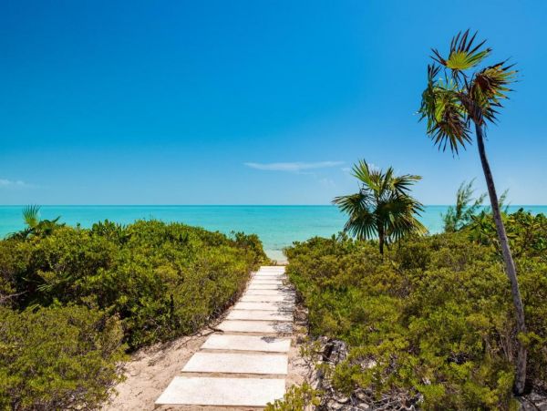 On Beach Turks and Caicos Vacation Home + Guests House Sleeps 16