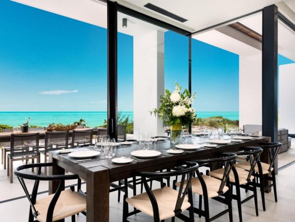 On Beach Turks and Caicos Vacation Home + Guests House Sleeps 16