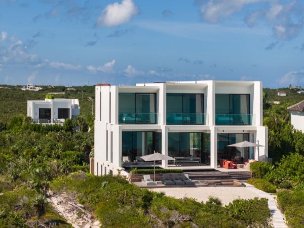 On Beach Turks and Caicos Vacation Home + Guests House Sleeps 16