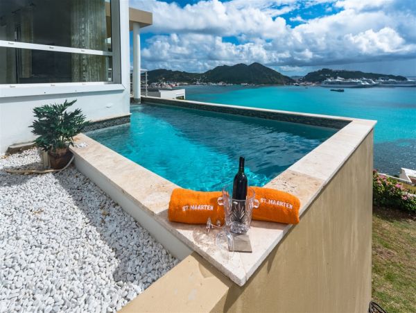 St. Martin Three Bedroom Pool Home with Sprawling Ocean & Bay Views