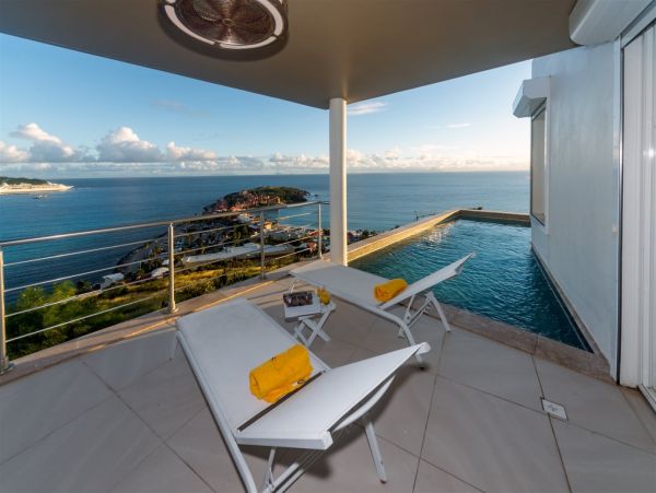 St. Martin Three Bedroom Pool Home with Sprawling Ocean & Bay Views