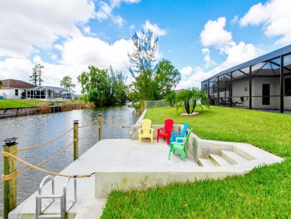 Private Caged Pool Cape Coral Vacation Home Four Bedroom