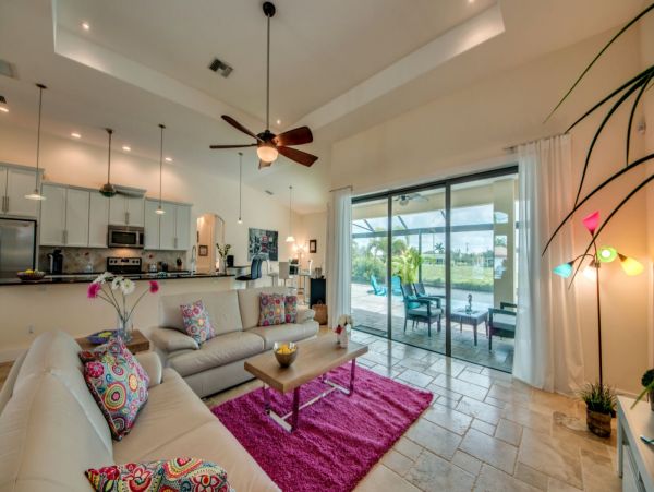 Water Views Cape Coral Vacation Pool Home