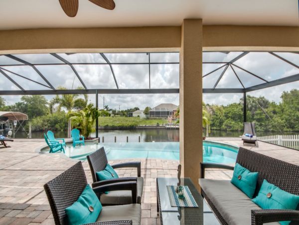 Water Views Cape Coral Vacation Pool Home