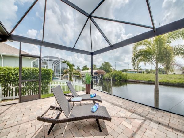 Water Views Cape Coral Vacation Pool Home