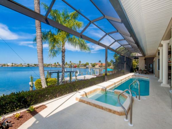 Great Cape Coral Vacation Pool Home Five Bedroom