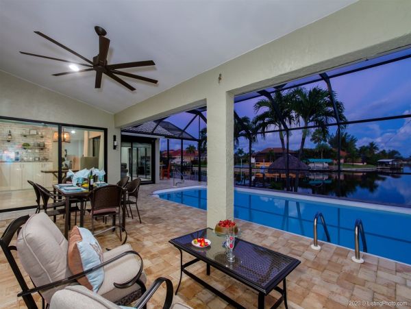 Cape Coral Vacation Home Three Bedroom Water Views