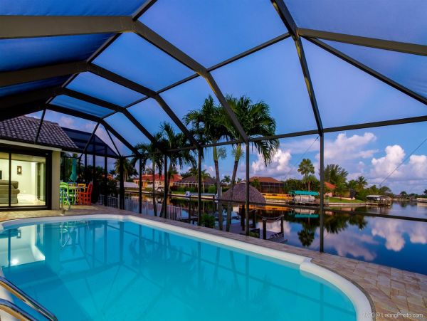Cape Coral Vacation Home Three Bedroom Water Views