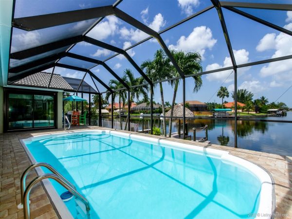 Cape Coral Vacation Home Three Bedroom Water Views