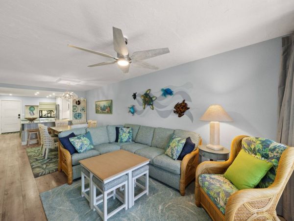 Partial Gulf Views Sanibel Vacation Condo Three Bedroom