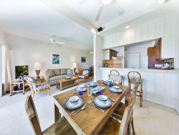 Koloa Vacation Condo Two Bedroom Walk to Beach