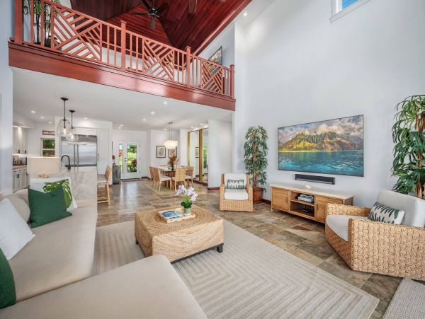 Lovely Private Pool Home with Views Upscale Interior Kauai South Shore