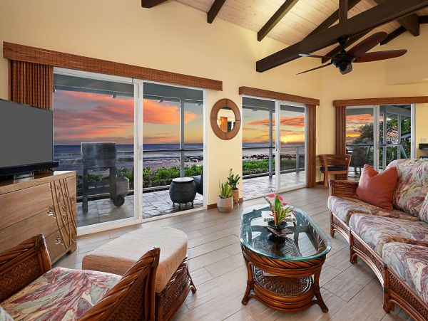 Beachfront Two Bedroom Poipu Vacation Home