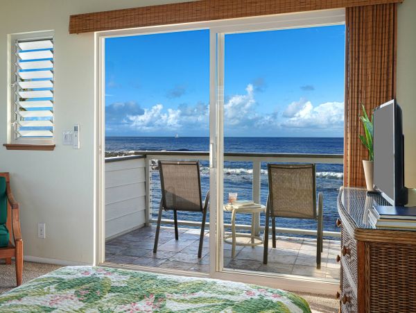 Beachfront Two Bedroom Poipu Vacation Home