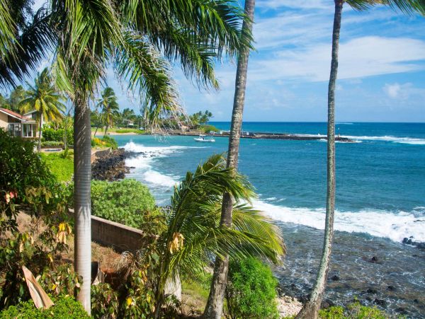 Oceanfront Koloa Vacation Home Four Bedroom