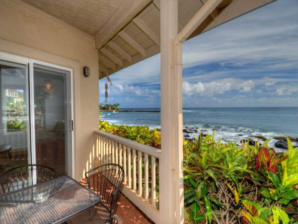 Oceanfront Koloa Vacation Home Four Bedroom