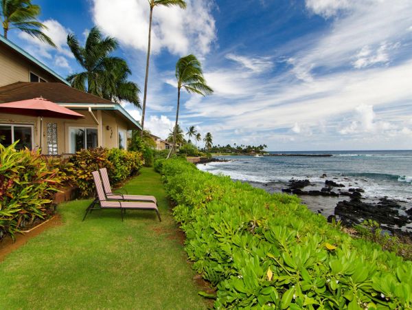 Oceanfront Koloa Vacation Home Four Bedroom