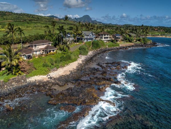 Oceanfront Koloa Vacation Home Four Bedroom
