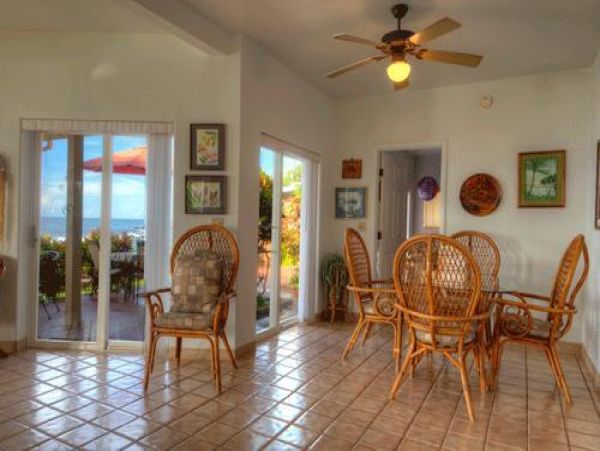 Oceanfront Koloa Vacation Home Four Bedroom