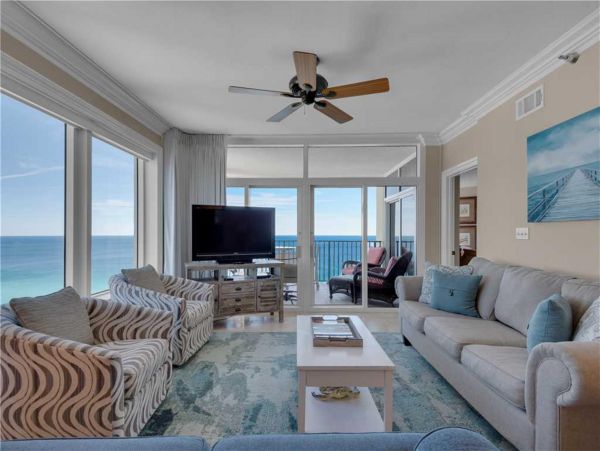 Three Bedroom Gulf Front Rental Beach Condo in Destin