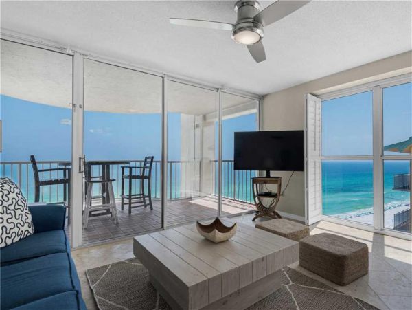 Beachfront Full Ocean View Three Bedroom condo in Miramar Beach