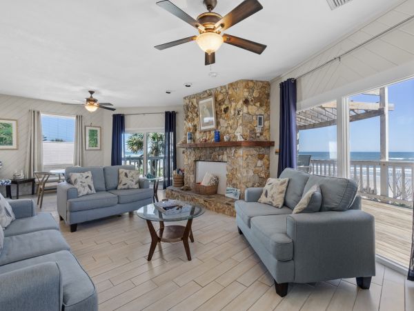 Oceanfront Beachfront Four Bedroom  New Smyrna Beach House