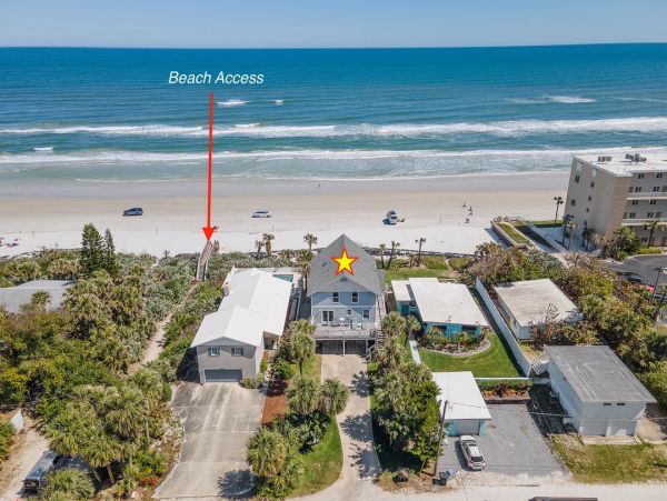 Oceanfront Beachfront Four Bedroom  New Smyrna Beach House