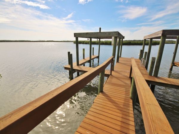 Riverfront Vacation Home in New Smyrna with Two Boat Docks Sleeps 12