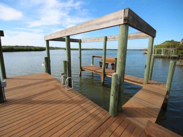 Riverfront Vacation Home in New Smyrna with Two Boat Docks Sleeps 12