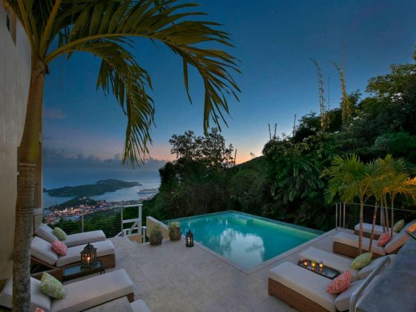 Five Bedroom Luxury Pool Villa in St. Thomas Ocean Views