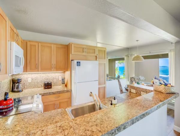 Princeville Ocean View Three Bedroom Vacation Condo