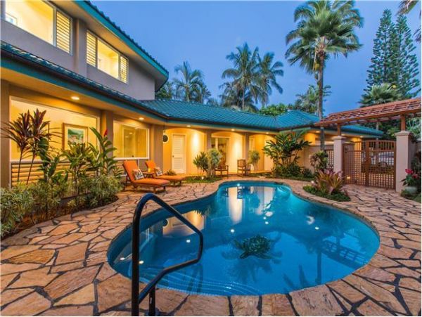 Ocean View Home with Pool in Princeville  Sleeps 8 Guests