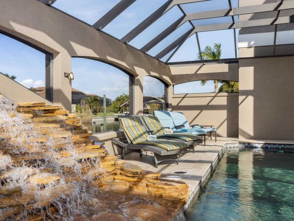 Cape Coral Vacation Pool Home Canal Views Sleeps 9