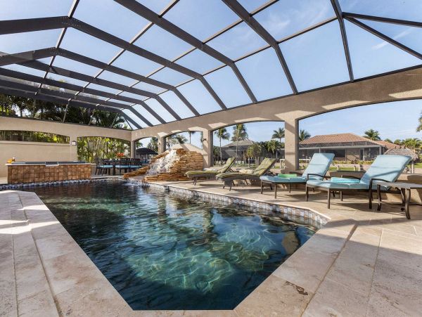 Cape Coral Vacation Pool Home Canal Views Sleeps 9