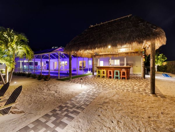 Key Colony Beach Vacation Rental - Florida Keys Waterfront Home with Pool, Dock & Tiki Hut
