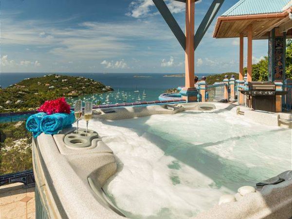 St John Villa with Private Pool and Spa and Stunning Views