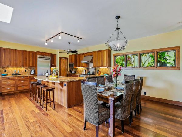 Princeville Walk to Beach Three Bedroom Exquisite Island Home
