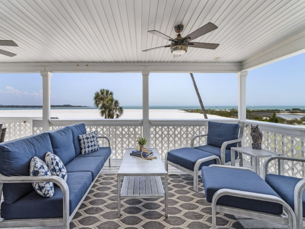 Luxury Fort Myers Beachfront Vacation Rental  4-Bedroom Gulf-Front Home with Panoramic Ocean Views