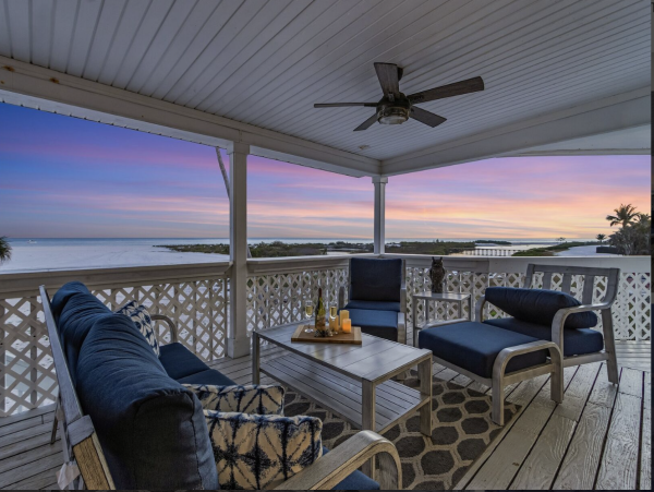 Luxury Fort Myers Beachfront Vacation Rental  4-Bedroom Gulf-Front Home with Panoramic Ocean Views