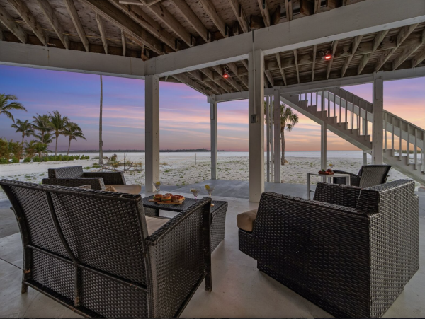 Luxury Fort Myers Beachfront Vacation Rental  4-Bedroom Gulf-Front Home with Panoramic Ocean Views