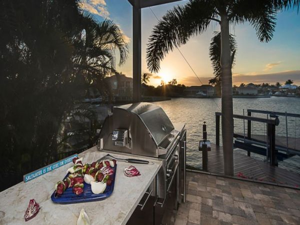 Marco Island Waterfront 5 Bedroom Home with Pool, Dock & Bay Views