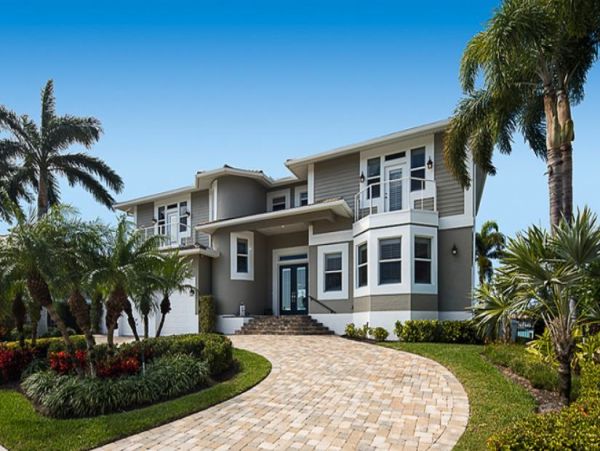 Marco Island Waterfront 5 Bedroom Home with Pool, Dock & Bay Views