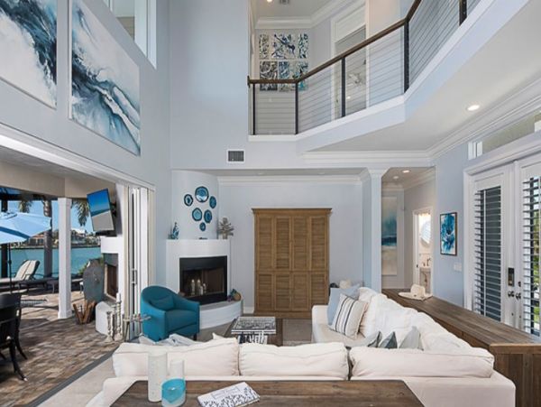 Marco Island Waterfront 5 Bedroom Home with Pool, Dock & Bay Views