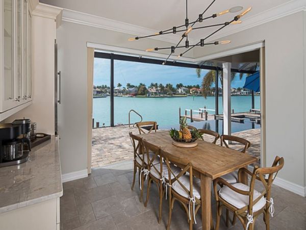 Marco Island Waterfront 5 Bedroom Home with Pool, Dock & Bay Views