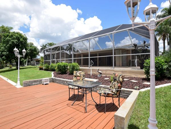 Beautiful Canalfront Three Bedroom Home with Caged Pool
