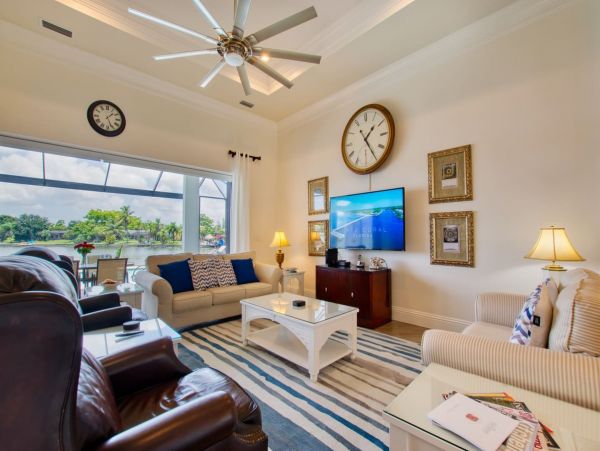 Cape Coral  Canal Front Three Bedroom Vacation Home