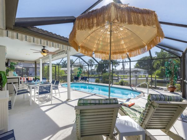 Gulf Access Cape Coral Vacation Rental Pool Home
