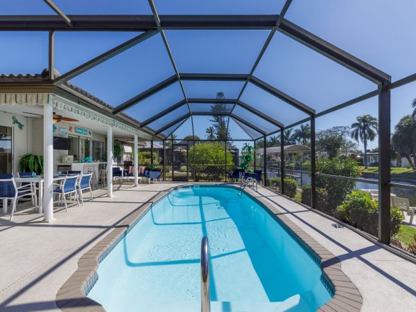 Gulf Access Cape Coral Vacation Rental Pool Home