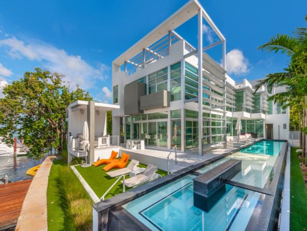 Miami Beach 6 Bedroom Luxury Home Pool & Panoramic Bay Views